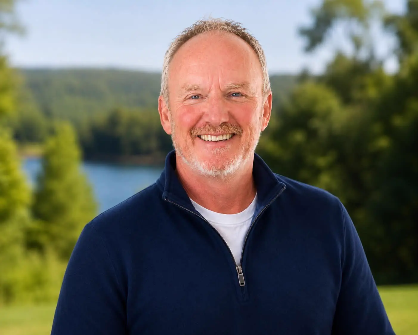 Chris Adams, photographed beside Calabogie Lake